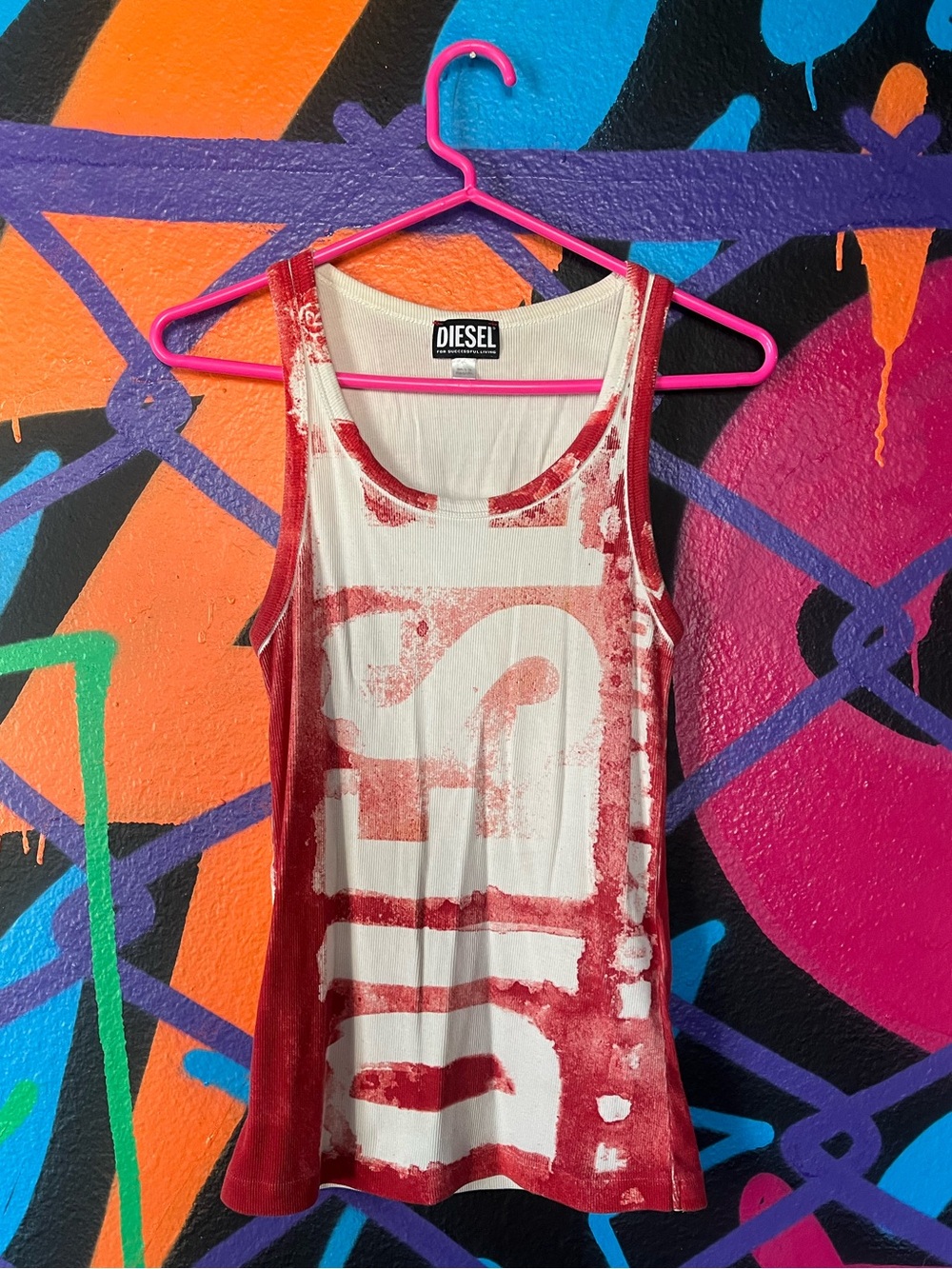 Diesel Tank Top with Bleeding Logo